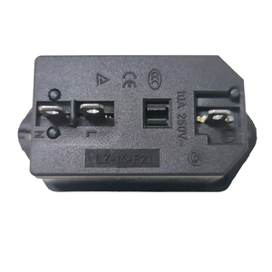 LZ-14-F21 industriel 3 prises C14 <span class=keywords><strong>prise</strong></span> <span class=keywords><strong>de</strong></span> <span class=keywords><strong>courant</strong></span> en laiton 10A 250V <span class=keywords><strong>borne</strong></span> à vis fusible unique marche-arrêt KCD4 interrupteur d'éclairage CE - Product Image 5