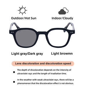 Gafas de Sol Partagas al por Mayor, Diseño de Moda, Logotipo Personalizado, Cuadradas, Fotocromáticas, con Bloqueo de Luz Azul UV400 para Hombre y Mujer - Product Image 6