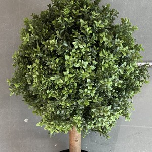 Para Amazon Olivo <span class=keywords><strong>Artificial</strong></span> Bonsai Bola de plástico verde en maceta Decoración interior/exterior Venta al por mayor para porche Patio Boj - Product Image 3