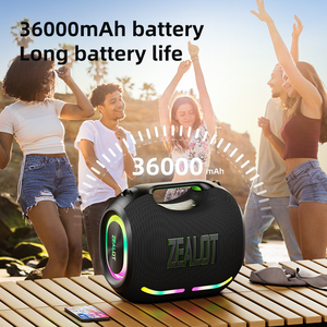 Altavoz Karaoke Portátil Zealot ZE01 de 120W con Luces RGB, Altavoz Bluetooth con Micrófonos <span class=keywords><strong>para</strong></span> Fiestas, Venta al Por Mayor de Fábrica - Product Image 4