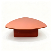 Table d'activités pour la maternelle, table de jeu triangulaire en bois pour enfants, design anti-collision, mobilier pour école maternelle