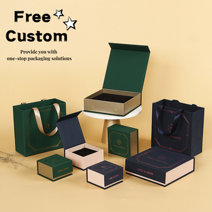 Elegante Caja de Regalo para Joyería en Forma de Libro Personalizada, Reutilizable, con Impresión en Lámina Dorada, para Collares, Materiales Reciclados - Product Image 2