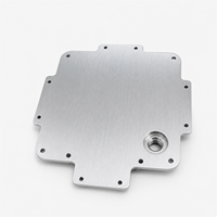 Composants d'équipement d'automatisation : Cadre de montage de plaque de base de robot en aluminium argenté usiné CNC de précision, personnalisé OEM