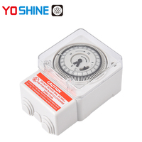 Yoshine relais temporisé 220v interrupteur de commande de temps industriel 24 heures installation de piste interrupteur de minuterie mécanique