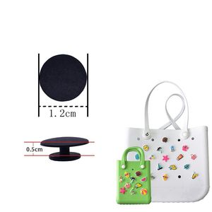 Wholesale Trendy Button Type Small Silicone Beach Bag Charms Waterproof Resin Designer Parts Bag Accessories - Product Image 2