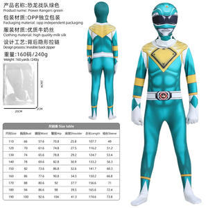 Costume Cosplay Power <span class=keywords><strong>Rangers</strong></span> Samurai Morpher Mighty Supereroe per Bambini e Adulti con Cappuccio Tuta Intera Zentai - Product Image 4