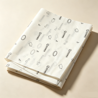 Papier de soie blanc de haute qualité en gros avec logo personnalisé, papier d'emballage pour vêtements et emballages cadeaux