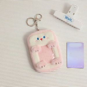 Fabric Animals Fluffy Photocard <b>Holder</b> Keychain Doll Plush Fabric <b>Card</b> <b>Holder</b> - Product Image 5