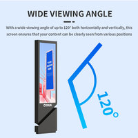 Totem interactif à double écran Android pour affichage publicitaire extérieur – Borne tactile numérique LCD pour centre commercial