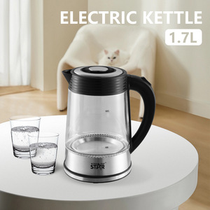 Winningstar Electric <b>Kettle</b> 1.7L High Borosilicate Glass With <b>Temperature</b> <b>Control</b> For Boiling And Warm Water - Product Image 4