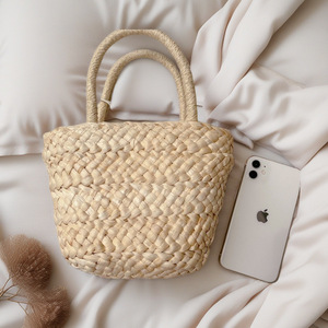 Borsa da Spiaggia per Bambini, Casual e Carina, in Paglia Intrecciata con Chiusura Aperta e Fodera in Poliestere BEAUTY DREAM - Product Image 2