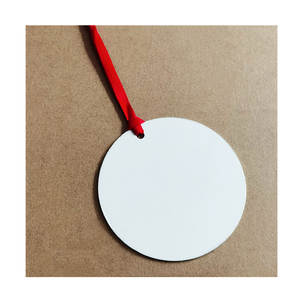 Ornements de Noël vierges en MDF 2026 pour sublimation, décorations de fêtes en gros, fournitures de suspension en bois - Product Image 4