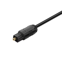 Câble audio TOSLINK à fibre optique pour connexion haut-parleur HDTV, gaine en PVC, conducteurs plaqués or, en stock