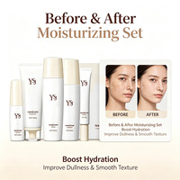 Ensemble de soins hydratants pour la peau au riz avec sérum et crème à la vitamine C et à l'acide hyaluronique à base de plantes pour tous types de peau