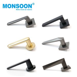 Hiện Đại Nội thất an ninh kẽm mạ vàng kéo xử lý bằng gỗ phía trước cửa xử lý với Key Lock - Product Image 2