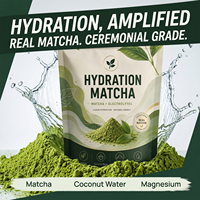 Poudre de Matcha Cérémonial Vitahall avec Électrolytes et Magnésium pour l'Hydratation Quotidienne Matinale et l'Énergie