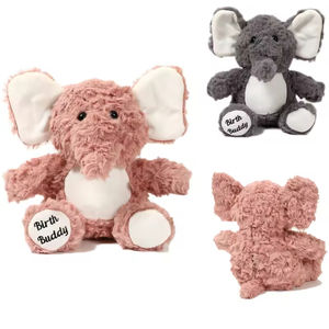 Gros personnalisé grand noir <span class=keywords><strong>gris</strong></span> <span class=keywords><strong>rose</strong></span> éléphant en peluche jouet doux étreignant bébé éléphant micro-ondes animaux en peluche couette - Product Image 3