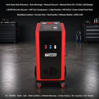Máquina de Servicio de Aire Acondicionado Semiautomática GATmatic GM710, Recuperación y Recarga de R134a, LED, 1.5CFM, 42L/min, 12cc, 1HP, ±10g, Certificación CE