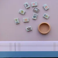 Collection de Mahjong Américain de Luxe Moderne Pliable et Portable avec Tapis pour Jeux de Casino – Vente Directe Usine