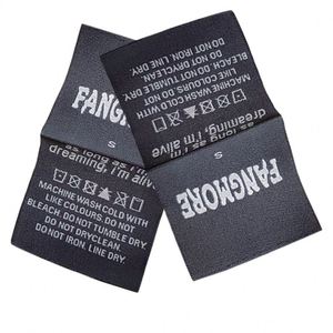 Venta Directa de Fábrica de Accesorios para Prendas de Vestir, Etiqueta Tejida Personalizada, Etiqueta Impresa para Ropa, Etiqueta Tejida de Alta Densidad - Product Image 1