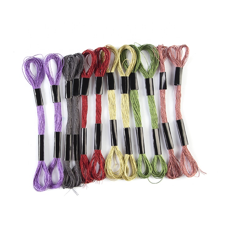 100% хлопчатобумажная текстильная машинка для вышивки крестом разноцветная хлопчатобумажная нить для вышивки металлическая пряжа для вышивки хлопчатобумажная нить