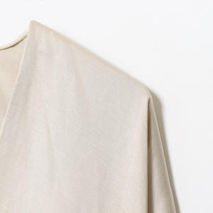 Colección de otoño para <span class=keywords><strong>mujer</strong></span>, camisa con lazo de doble botonadura de lino mezclado, estilo Vintage, modelo de poliéster sólido Suelto - Product Image 4