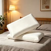 Oreiller orthopédique pour le cou avec mousse à mémoire de forme à rebond lent haute densité