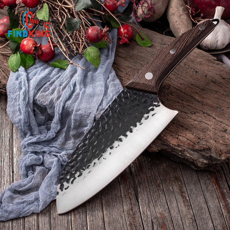 FINDKING Full Tang Handmade Butcher Knife Chef Kitchen Knife High Carbon Clad Steel Cleaver Filleting Slicing Knives
