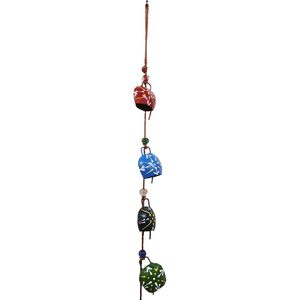 PARIJAT Handicrafts Elegant Home Decor 10 Cluster Shape Wrought Iron Hanging <b>Bells</b> Multicolor Wind <b>Chimes</b> for Balcony - Product Image 4