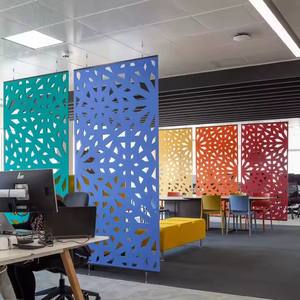 Multi función interior Popular 100% fibra de poliéster divisor piso partición pared tablero acústico Panel insonorizado - Product Image 5