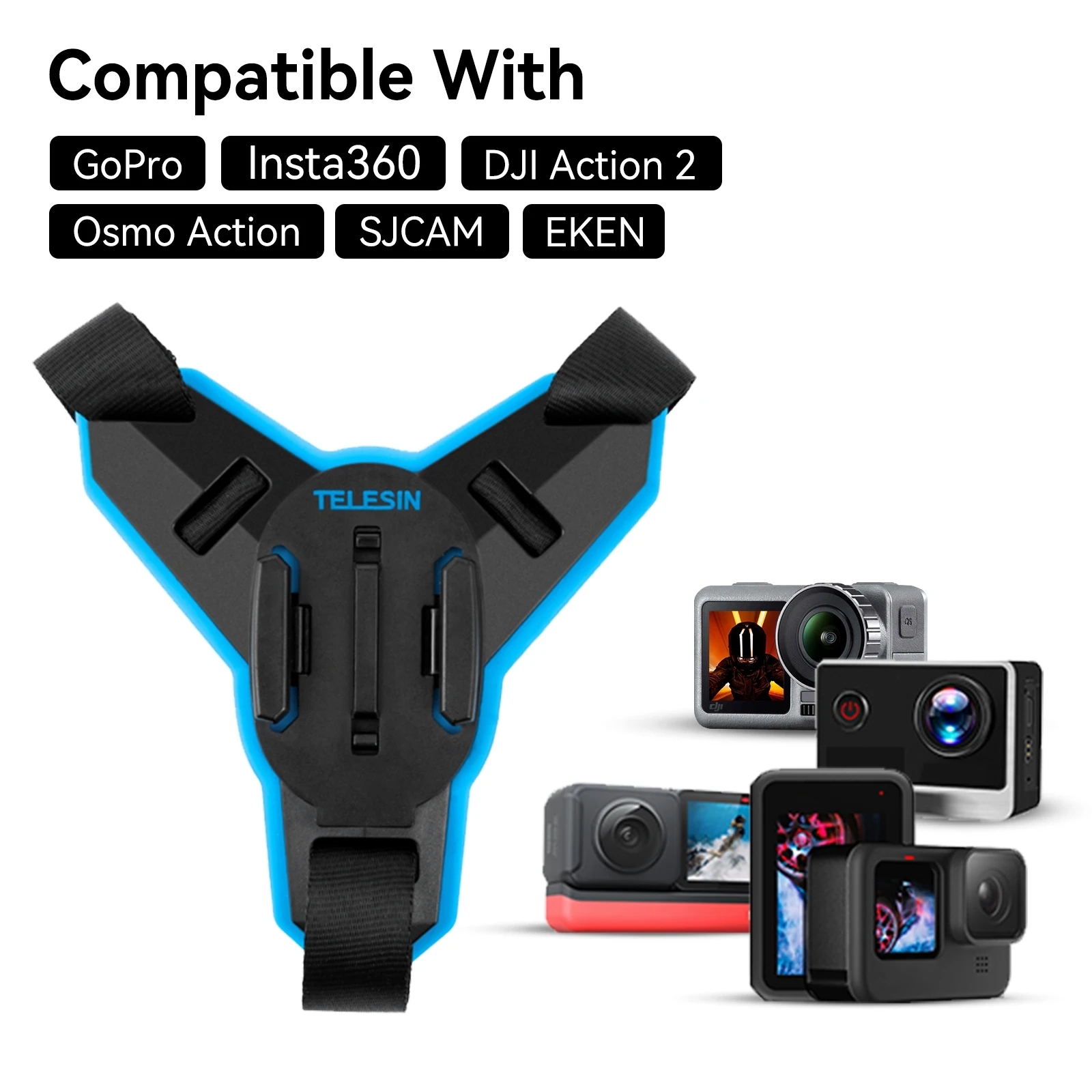 WANGCL Fotocamera Kit Di Montaggio Per Moto Supporto Per Mento Per - 7