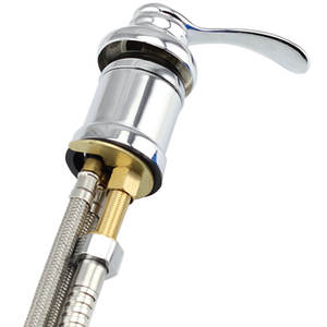 Ensemble de robinets mélangeurs en alliage avec tuyau de douche de 1,2 m et 2 tuyaux d'entrée de 50 cm pour robinet de bain - Product Image 2