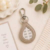 Llavero de Lujo de Aleación de Zinc y Cuero con Grabado de Aguja, Estilo Mini Bolso, Impresión Tipográfica con Adhesivo 3M, Arte Artesanal Personalizado