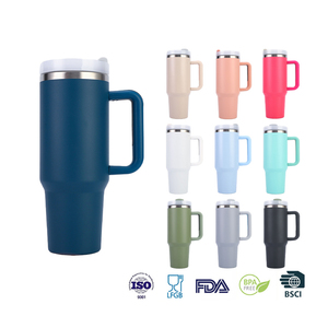 Tùy Chỉnh Màu Sắc 40Oz Cốc Chân Không Cách Nhiệt Chai Nước Bằng Thép Không Gỉ Tumbler Với Xử Lý - Product Image 3