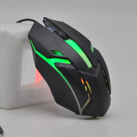 Luminous Lightweight Wired USB Gaming Mouse Ergonomic Support Optical Sensor Seven-color Backlit for PC
