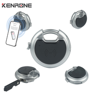 Cadenas à disque portable intelligent NFC KENRONE haute sécurité, non rechargeable, pour volet roulant, porte, camion, remorque
