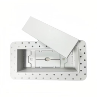 Grille de ventilation décorative en acier galvanisé au design moderne pour plafond, pour système de climatisation