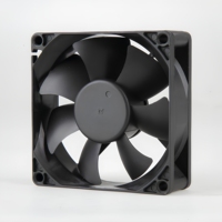 Ventilateur axial de refroidissement 80x25mm DC 12V/24V ODM/OEM, directement de l'usine, pour stockage d'énergie / onduleur photovoltaïque / PCS - Garantie 1 an