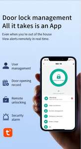 दृश्य स्क्रीन वीडियो कॉलिंग फिंगरप्रिंट कोड कार्ड संगत एल्यूमीनियम स्टील पीतल का दरवाजा - Product Image 2
