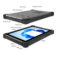 Tableta Robusta ONERugged M10N, PC Industrial con Windows de 10 Pulgadas, 4G/WiFi/BT/GPS, Intel N150, Escáner de Código de Barras, Resistente al Agua IP65, RS232