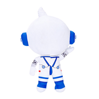 Figurine robot en peluche personnalisée, mascotte en tissu doux, marque privée, rembourrage en coton PP, certifiée CE, 30 cm, MOQ 100 pièces, sur mesure