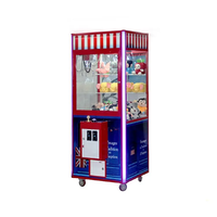 Meilleure vente en espèces monnayeur cadeau jouet griffe jeu Machine pas cher grande et Mini grue jouets en peluche pour griffe Machine