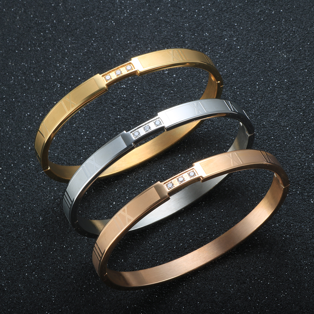 Set Di 3 Braccialetti Delicati Placcati Oro 14K Per Donna | Impilabili | Stile Semplice E Carino | Ottone Senza Pietre