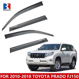 Accessoires automobiles : Pare-pluie et déflecteur de vent noir intégral pour vitres de portières de Toyota Prado FJ150 (2010-2020) - Product Image 2