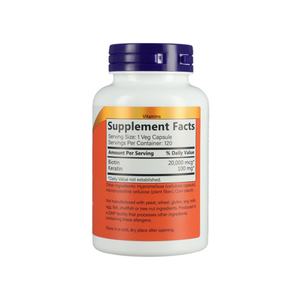 Biotina y Queratina 20000mcg Pueden Promover un Cabello, una Piel y Uñas Saludables; Buena Estética, 120 Cápsulas - Product Image 5