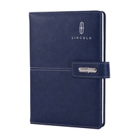 Ensemble cadeau d'entreprise personnalisé en cuir PU, carnet A5, vente en gros, articles cadeaux d'affaires promotionnels de luxe, carnet avec stylo