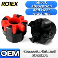 Accouplement flexible anti-vibration SFS XL en forme d'étoile/araignée - Trempé et recuit 45 #   Norme en acier pour une conduite fluide