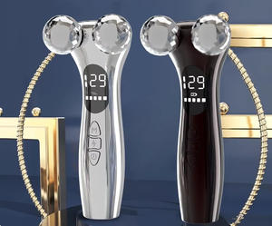 Masseur facial vibrant en forme de V pour usage domestique, massage 4D, raffermissant et liftant la peau, rouleau de massage facial - Product Image 3