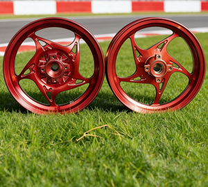 Ruedas de Modificación para Scooter Honda Giorno - Llantas de Aluminio Fundido CNC, Ruedas de Conversión con Frenos de Disco Delanteros y Traseros - Product Image 2