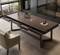 Meubles de bureau en bois massif, design moderne et luxueux, bureaux modulaires et tables de bureau pour bureau de direction